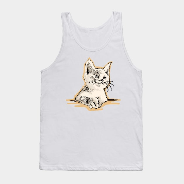 A cute kitten Tank Top by stephenignacio